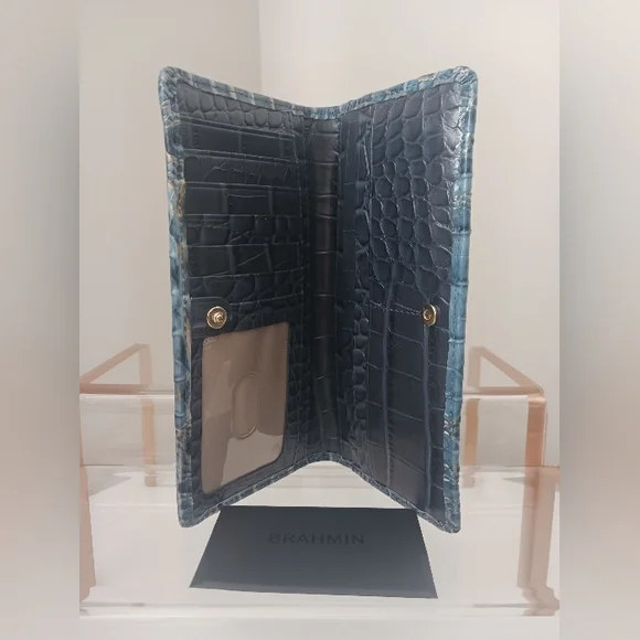 NWT Brahmin - Ady Wallet Mindful Grey Acoustic Wallet - Picture 5 of 10